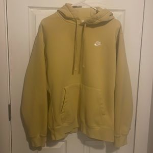 Mens Nike hoodie yellow large